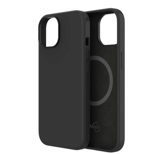 Moov iPhone 15 SoftTouch Case with MagSafe - Black