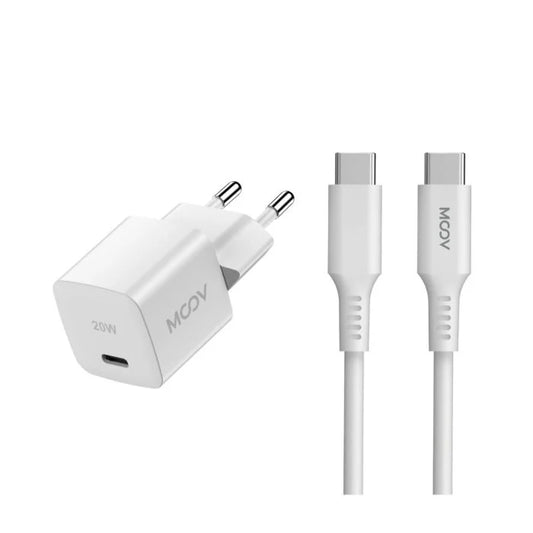 Moov 20W Adapter + USB-C Cable Duo Bundle