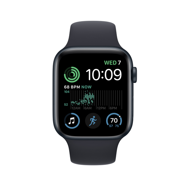 Apple Watch SE 40mm GPS Midnight Aluminium Case with Midnight Sport Ba - iStore Namibia Apple Watch SE 40mm GPS Midnight Aluminium Case with Midnight Sport Ba - iStore Namibia