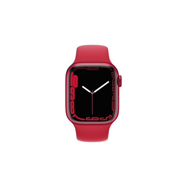 Apple Watch Series 7 GPS 45mm Red Aluminium Case with Red Sport