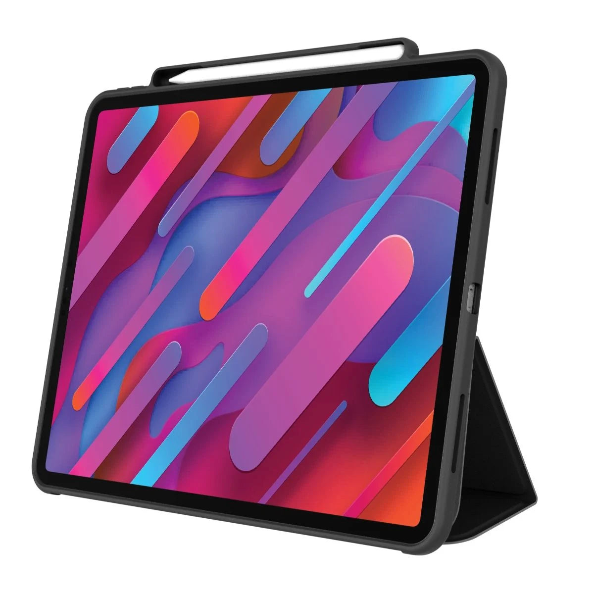 Moov Aspect Tri-Fold Case with Pencil Holder for iPad Air 13-inch (M3/M2) / Pro 12.9-inch - Black