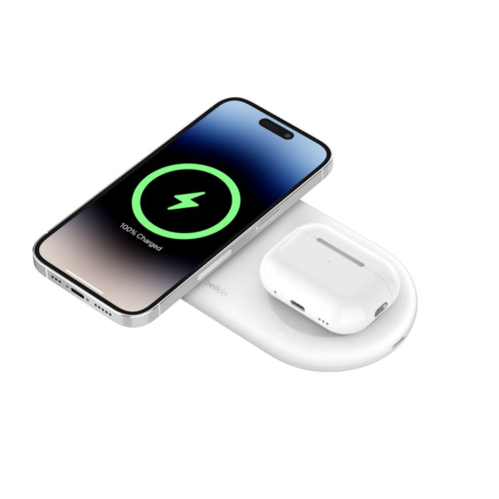 Belkin BoostCharge Pro 2-in-1 Wireless Charger - White