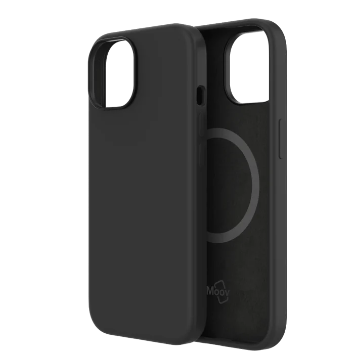 Moov iPhone 15 SoftTouch Case with MagSafe - Black