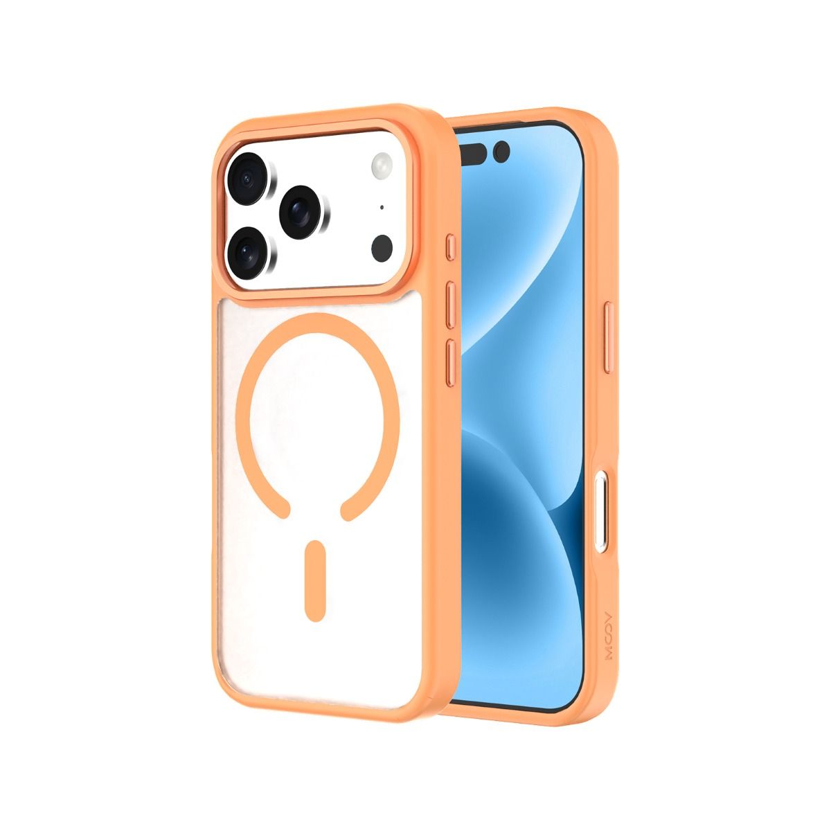 Moov Luxe Edge Case with MagSafe for iPhone 17 Pro - Orange