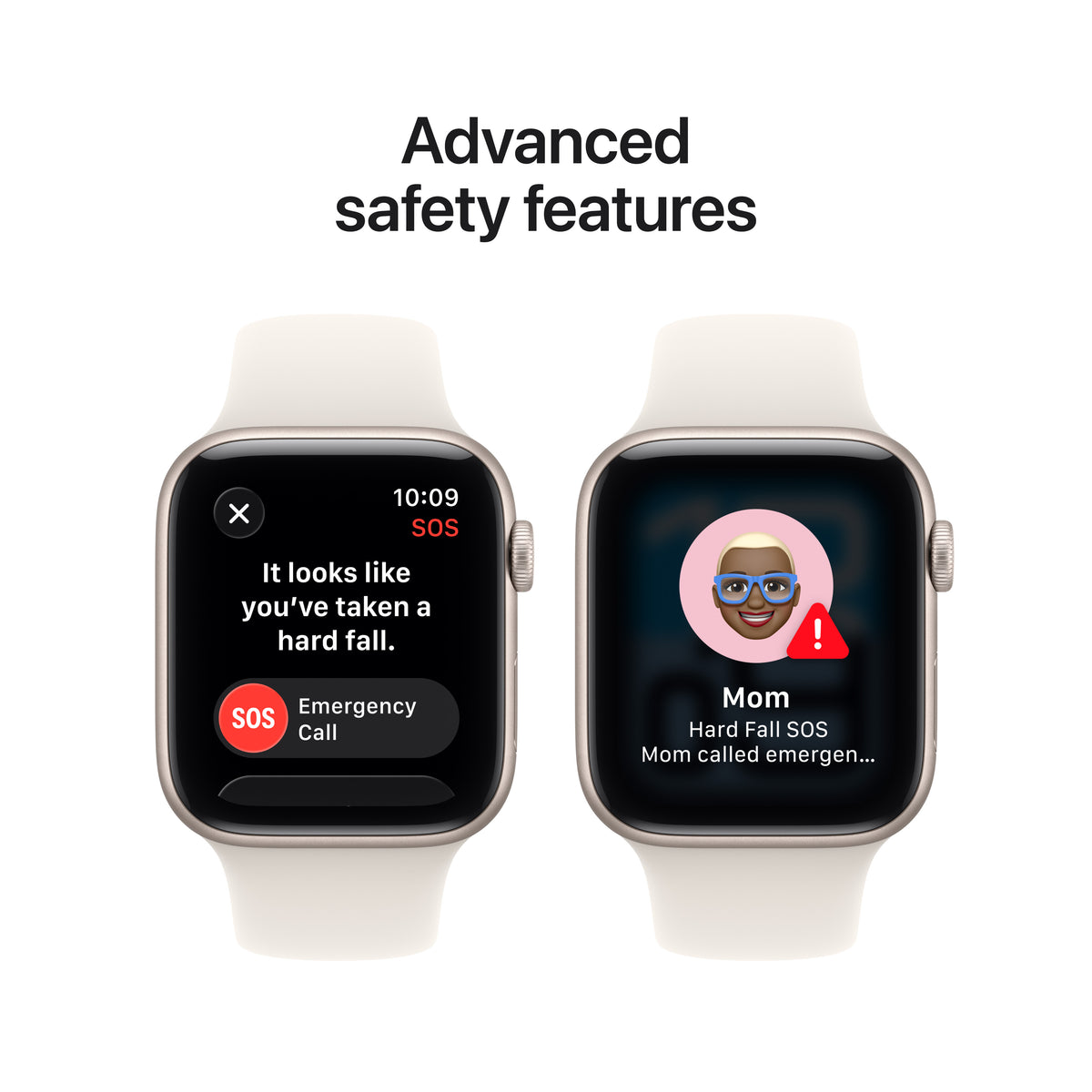 Apple Watch SE 3 GPS 44mm Starlight Aluminium Case with Starlight Sport Band - S/M
