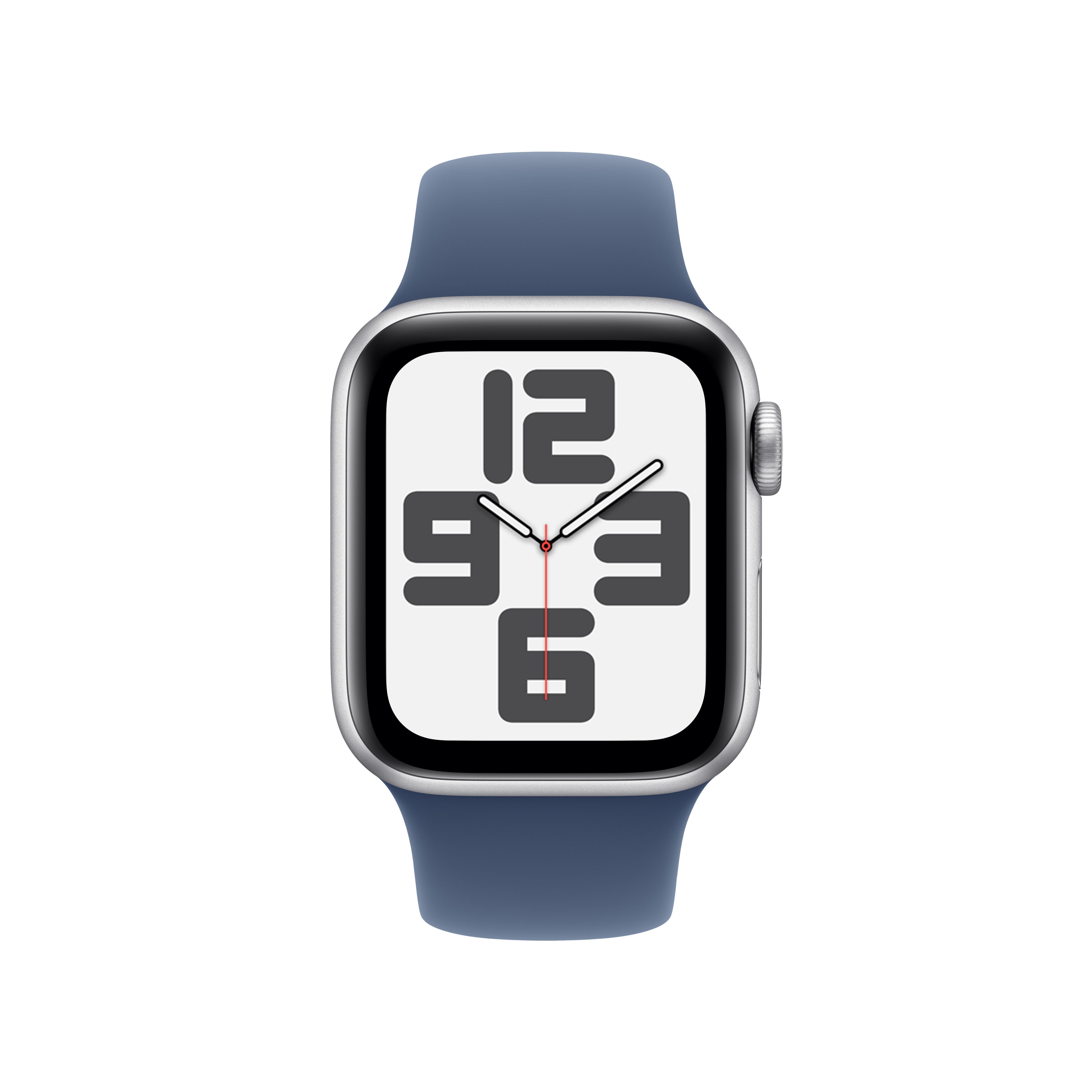 Apple Watch SE GPS 40mm Silver Aluminium Case with Denim Sport