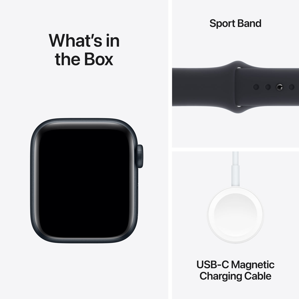 Apple Watch SE 40mm GPS Midnight Aluminium Case With Midnight Sport Band S/M