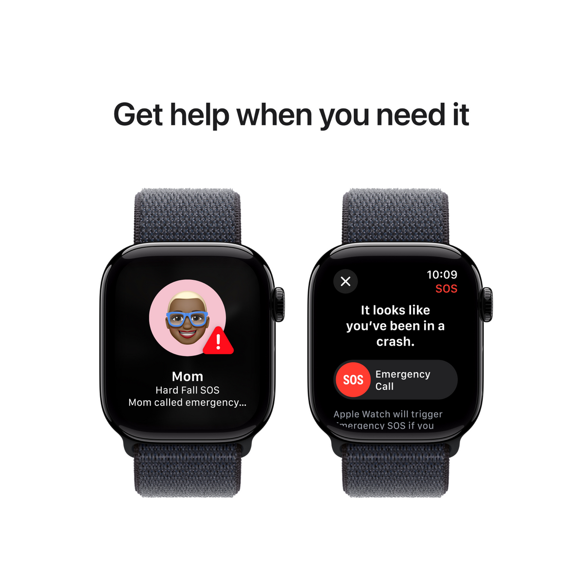 Apple Watch Series 10 GPS 42mm Jet Black Aluminium Case with Ink Sport Loop