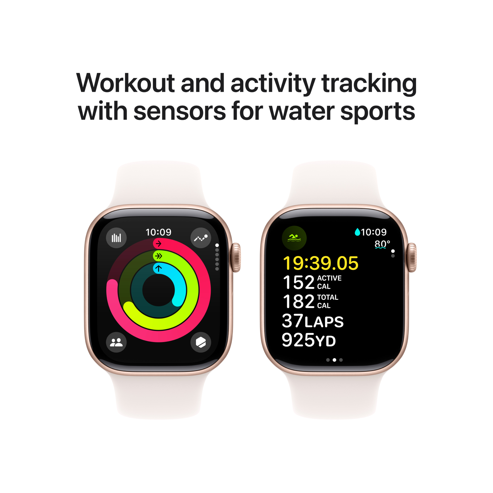 Apple Watch Series 10 GPS 42mm Rose Gold Aluminium Case with Light Blu iStore Namibia