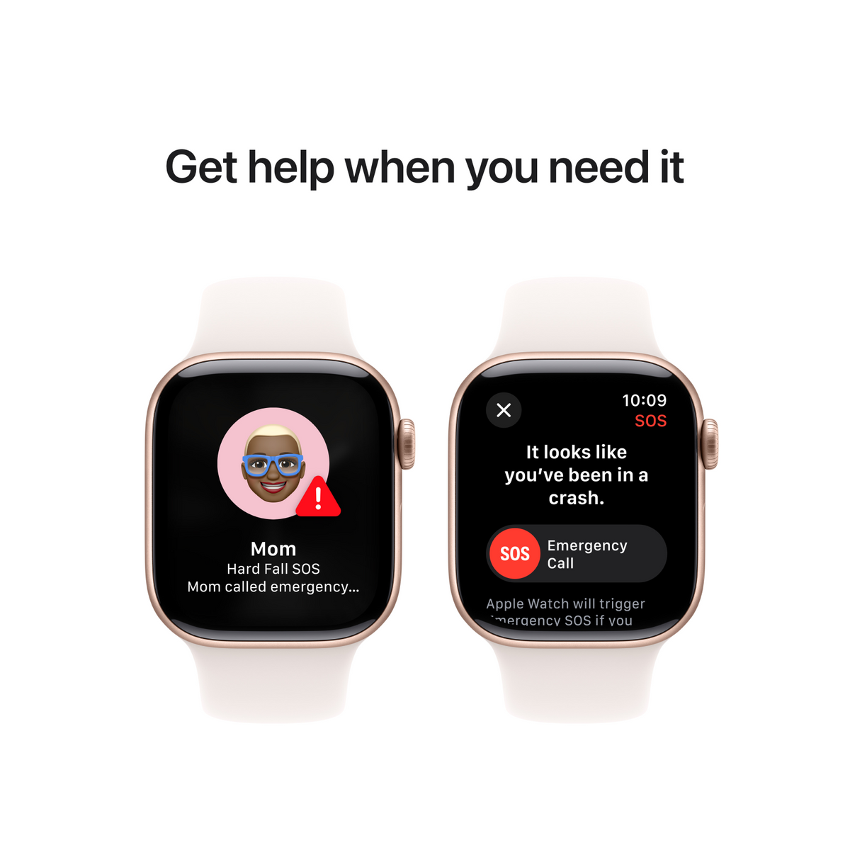 Apple Watch Series 10 GPS 42mm Rose Gold Aluminium Case with Light Blush Sport Band - M/L