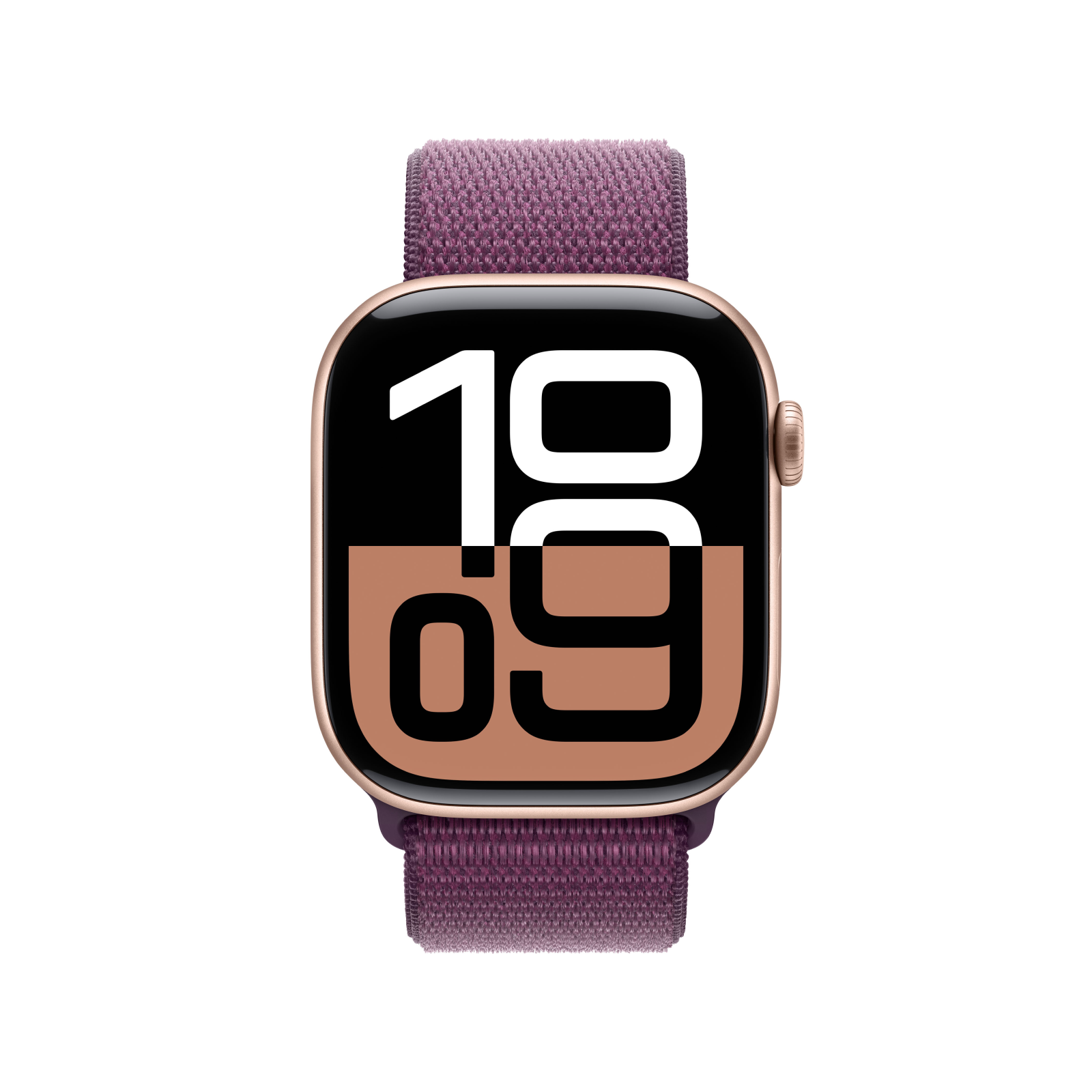 Apple Watch Series 10 GPS 46mm Rose Gold Aluminium Case with Plum 