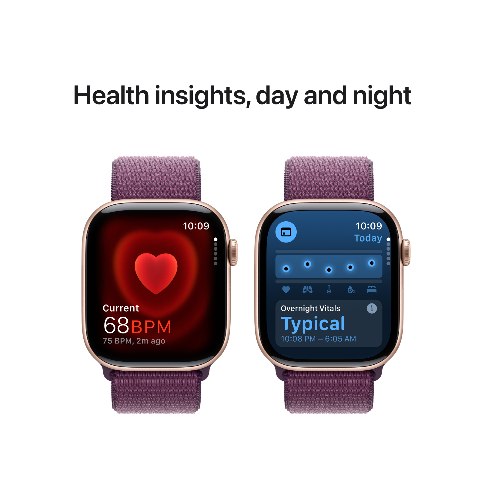 Apple Watch Series 10 GPS 46mm Rose Gold Aluminium Case with Plum Spor iStore Namibia