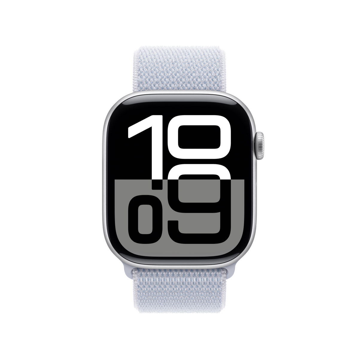 Apple Watch Series 10 GPS 46mm Silver Aluminium Case with Blue Cloud Sport Loop