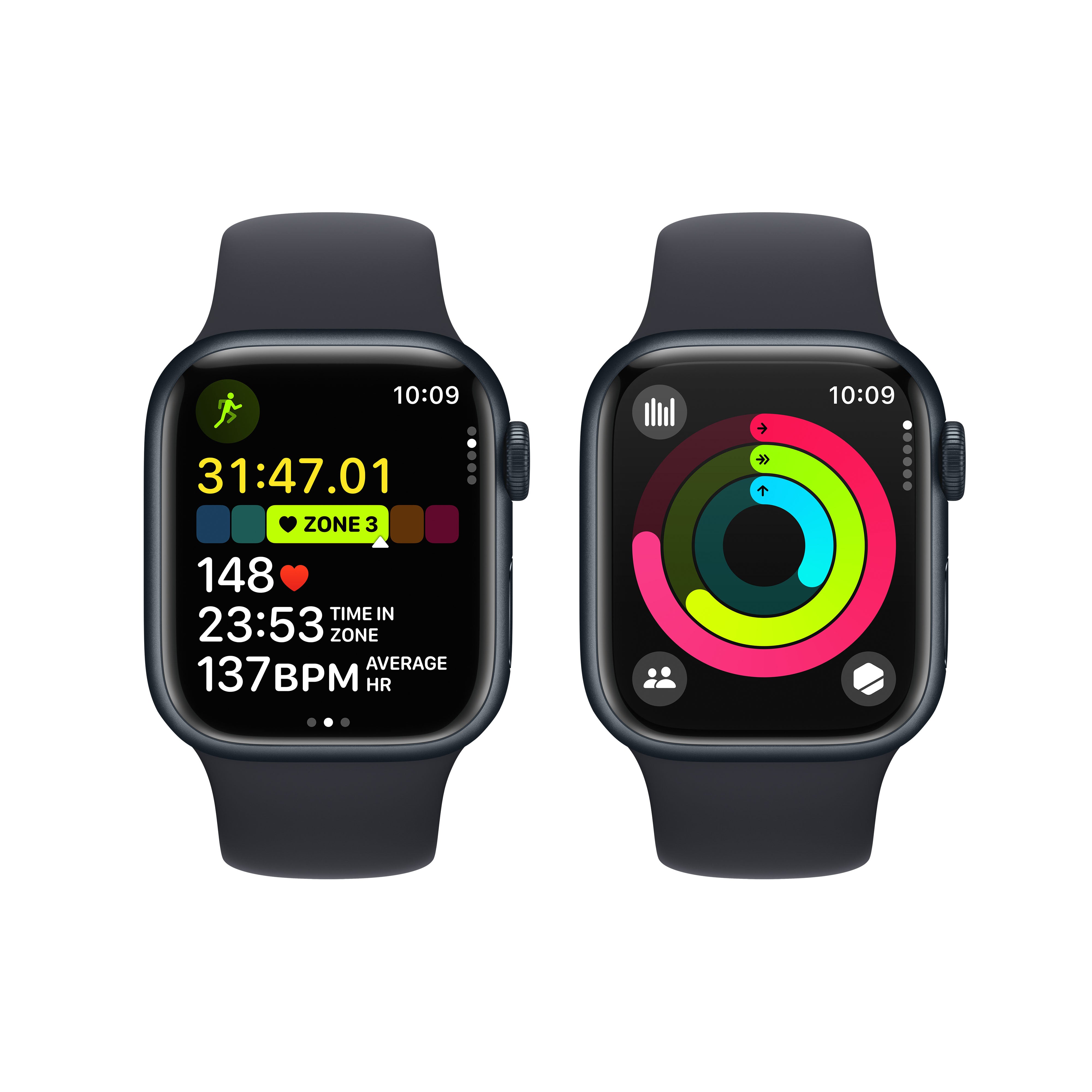Apple Watch Series 9 GPS 41mm Midnight Aluminium Case with