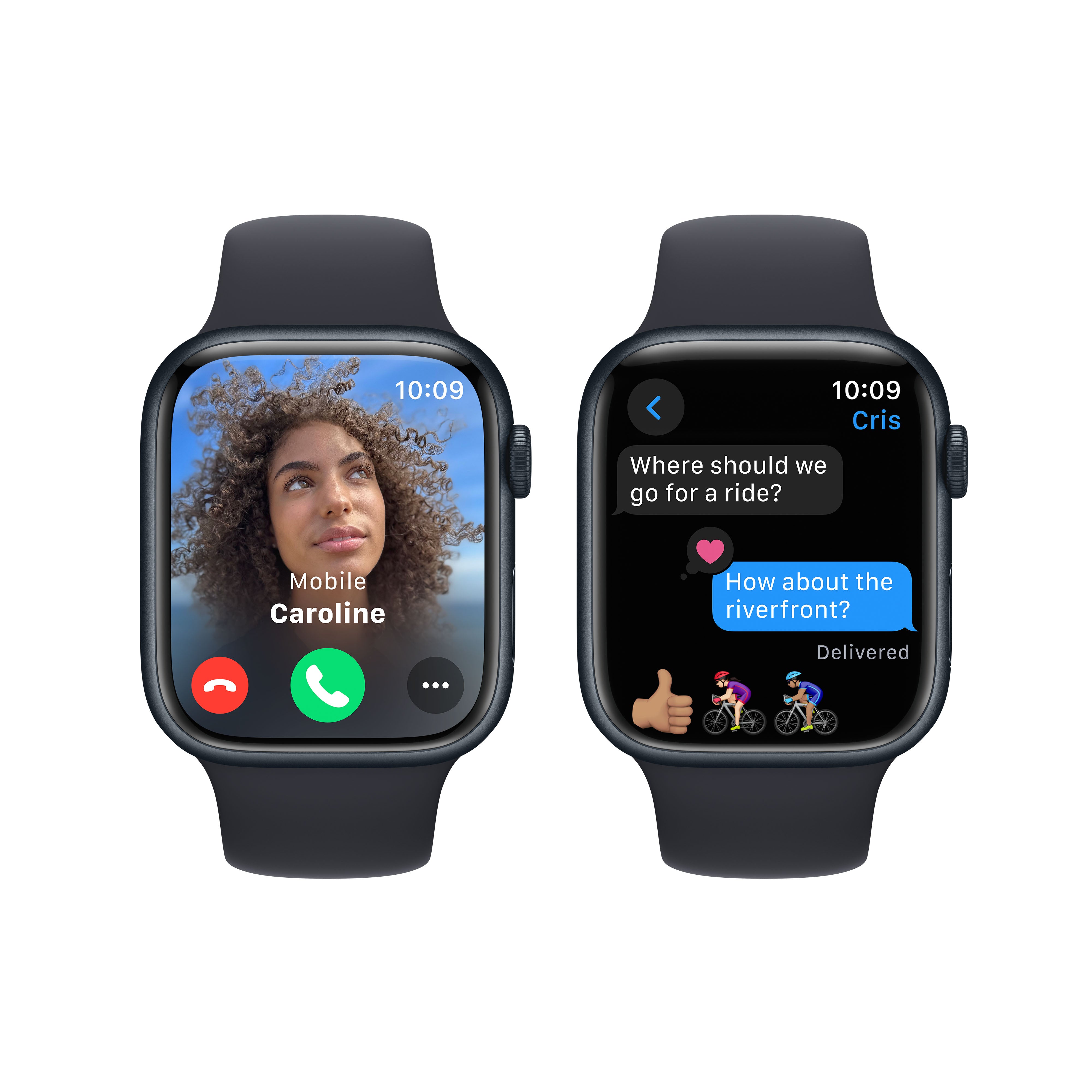 Apple Watch Series 9 GPS 45mm Midnight Aluminium Case with Midnight Sp iStore Namibia