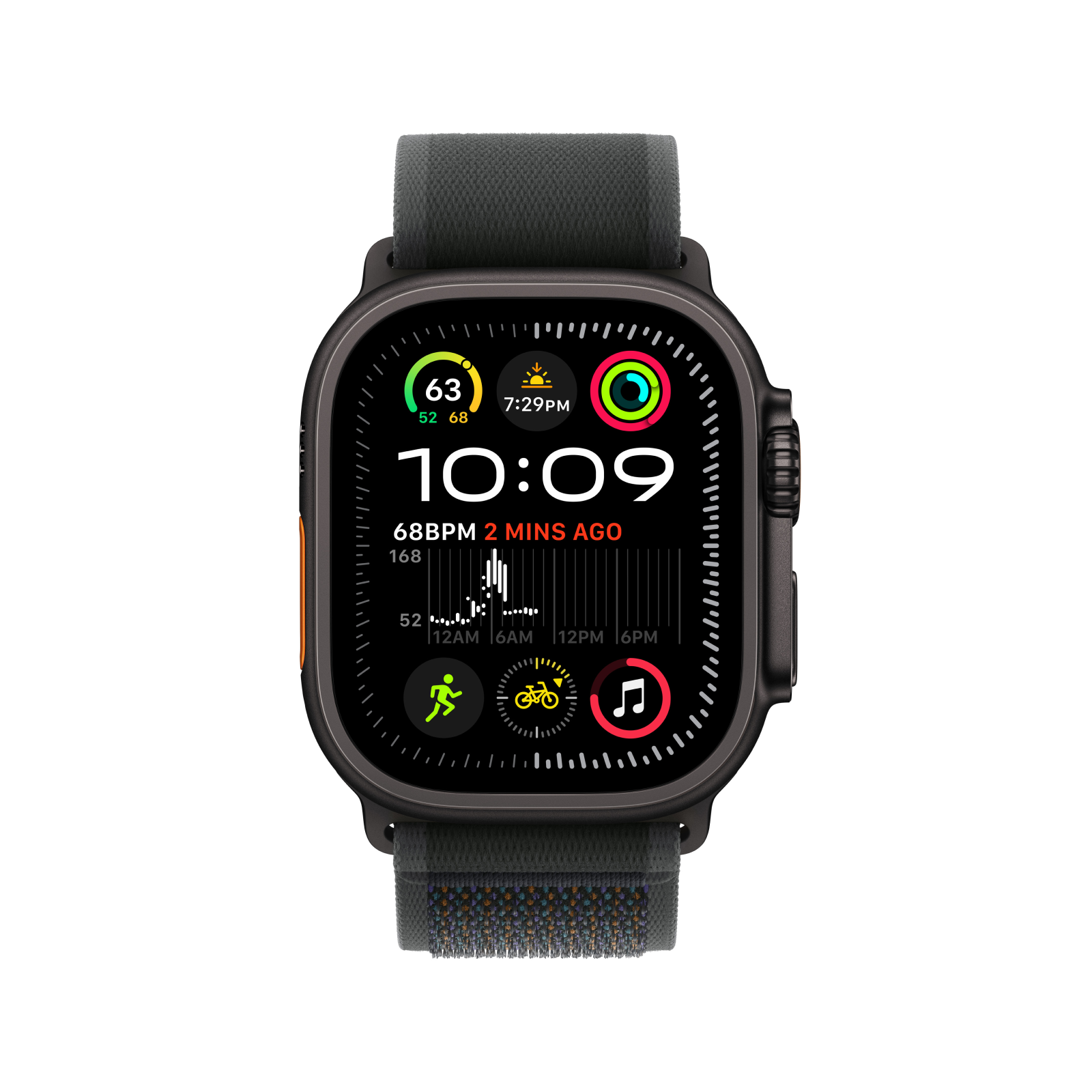 Apple Watch Ultra 2 GPS Cellular 49mm Black Titanium Case with Black iStore Namibia