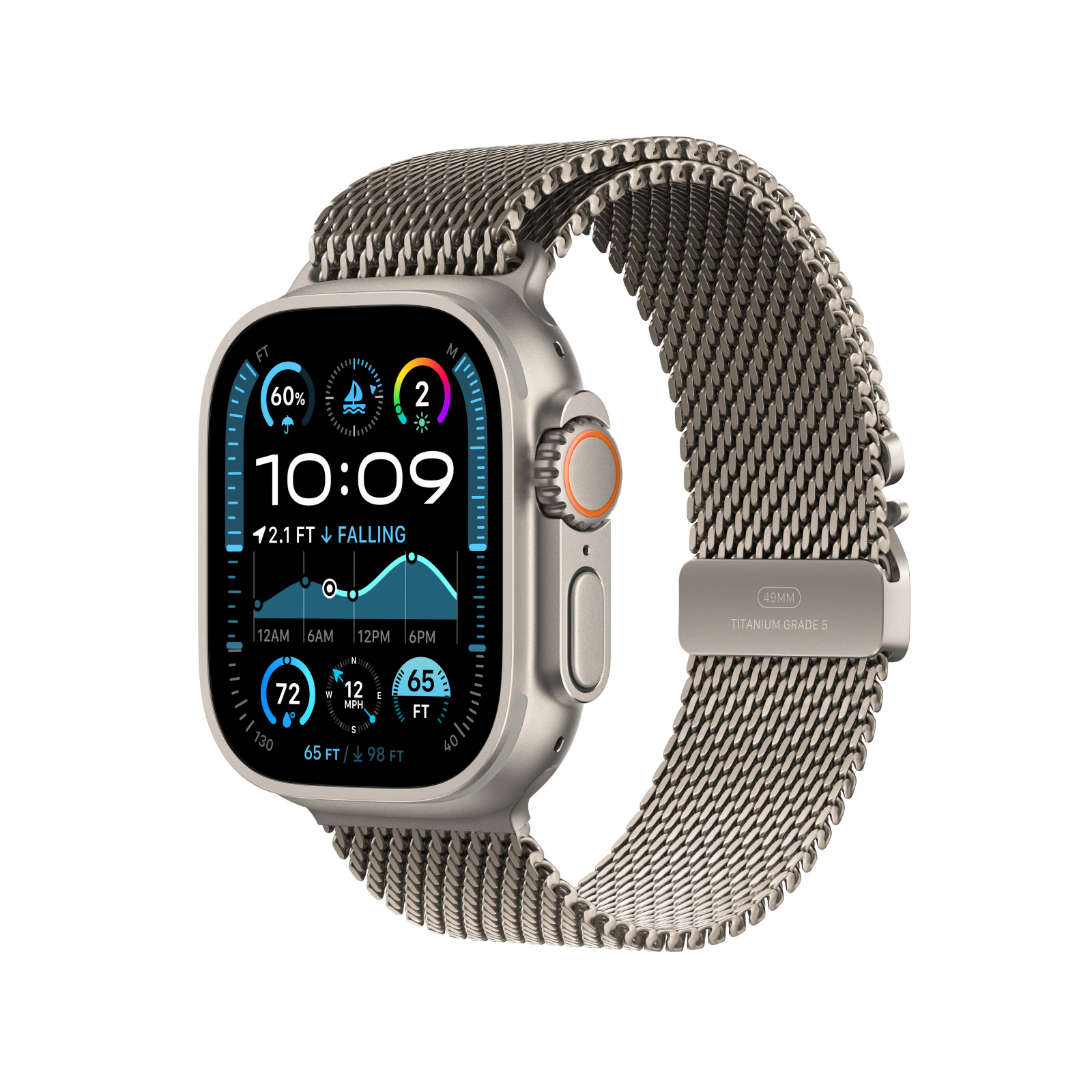 Ultra2[49mm/セルラー]チタン チタニウム Apple 地味 Watch【安心保…