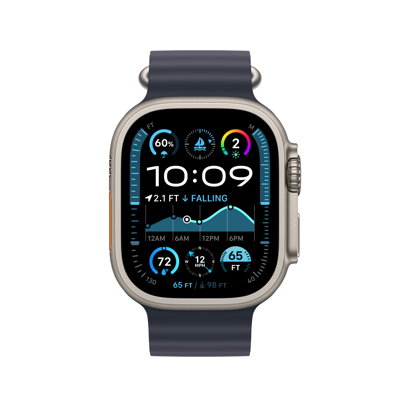 Apple Watch Ultra 2 GPS + Cellular 49mm Natural Titanium Case with Apple Watch Ultra 2 GPS + Cellular 49mm Natural Titanium Case with
