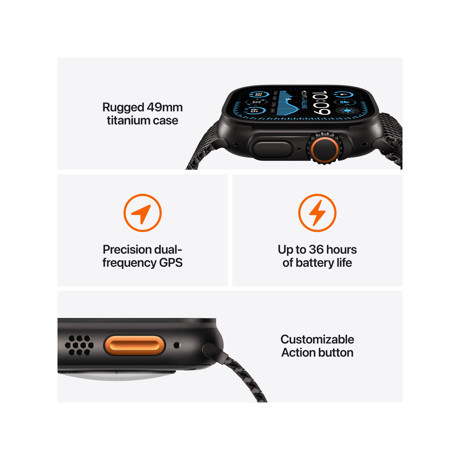 Apple Watch Ultra 2 GPS + Cellular 49mm Natural Titanium Case with