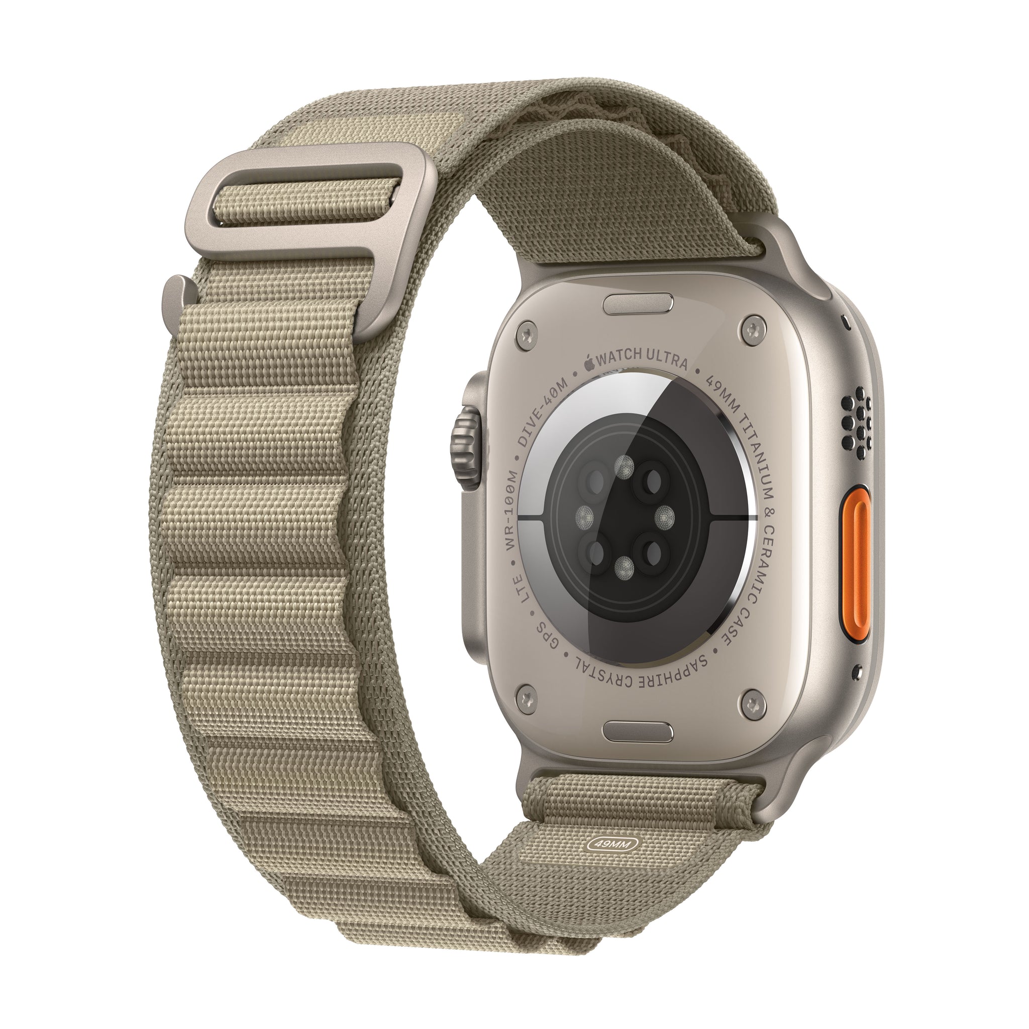 Apple Watch iStore + Alpi Namibia Olive Titanium 49mm GPS Ultra Case 2 with - Cellular