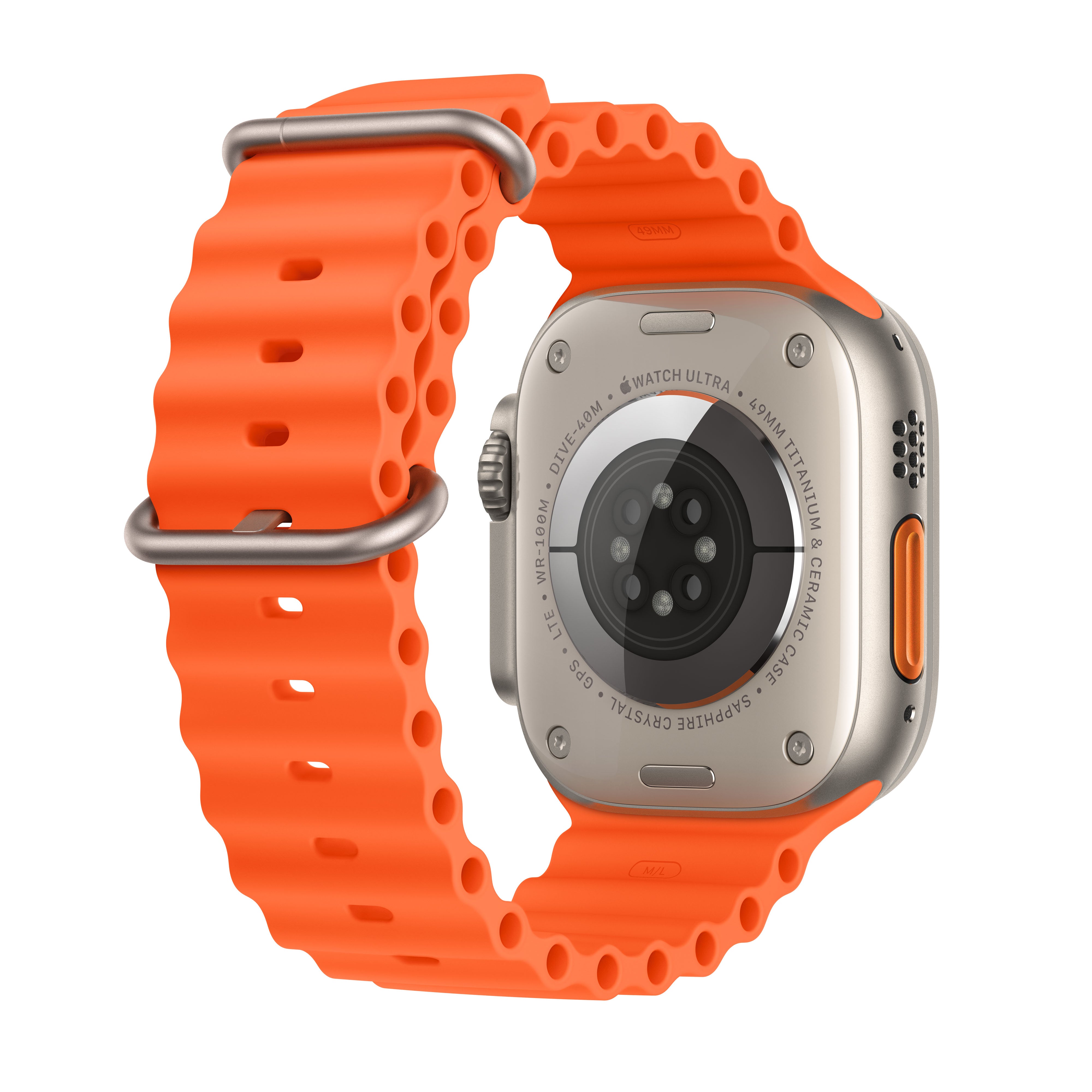 Apple Watch Orange 2 + Ultra GPS Namibia Oce Titanium 49mm Case - Cellular, with iStore