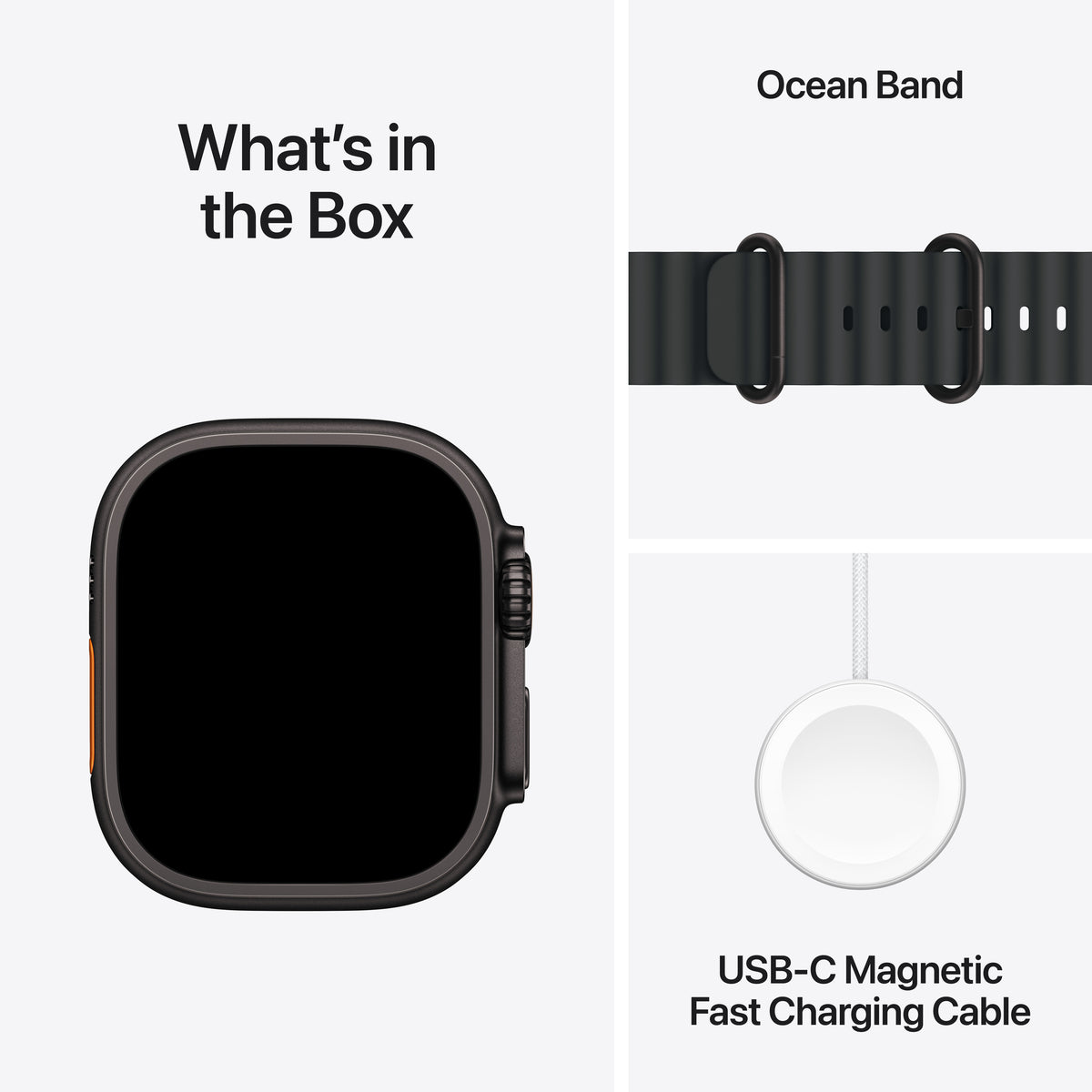 Apple Watch Ultra 3 GPS + Cellular 49mm Black Titanium Case with Black Ocean Band