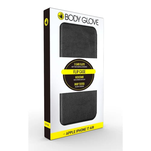 Body Glove Executive Leather Flip Case for Apple iPhone Air – Black