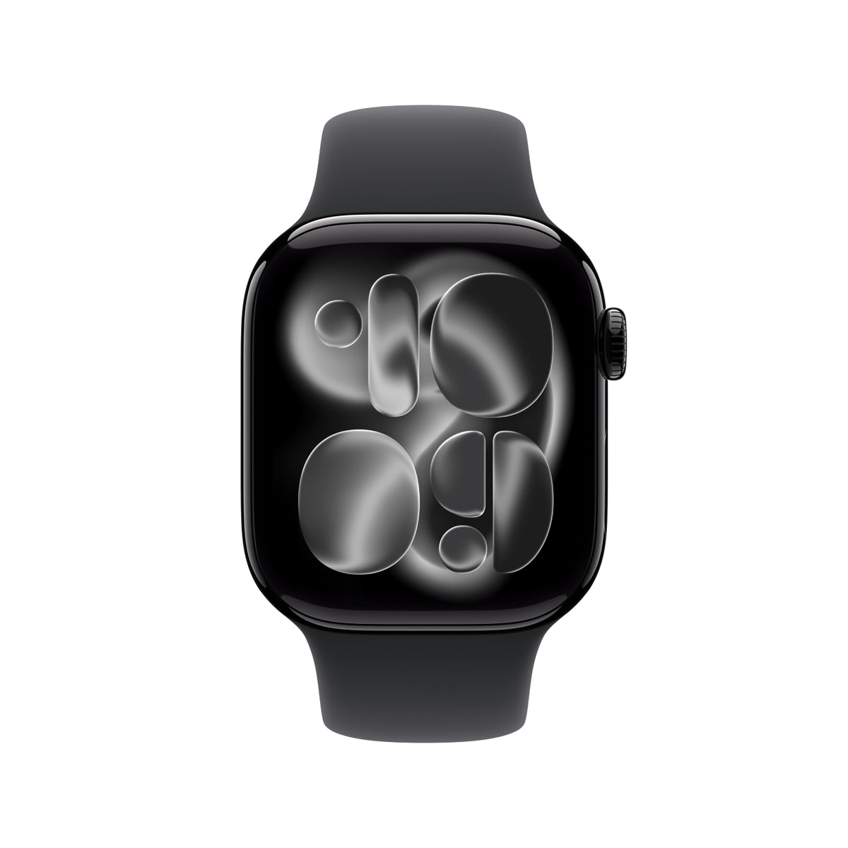 Apple Watch Series 11 GPS 42mm Jet Black Aluminium Case with Black Sport Band - S/M
