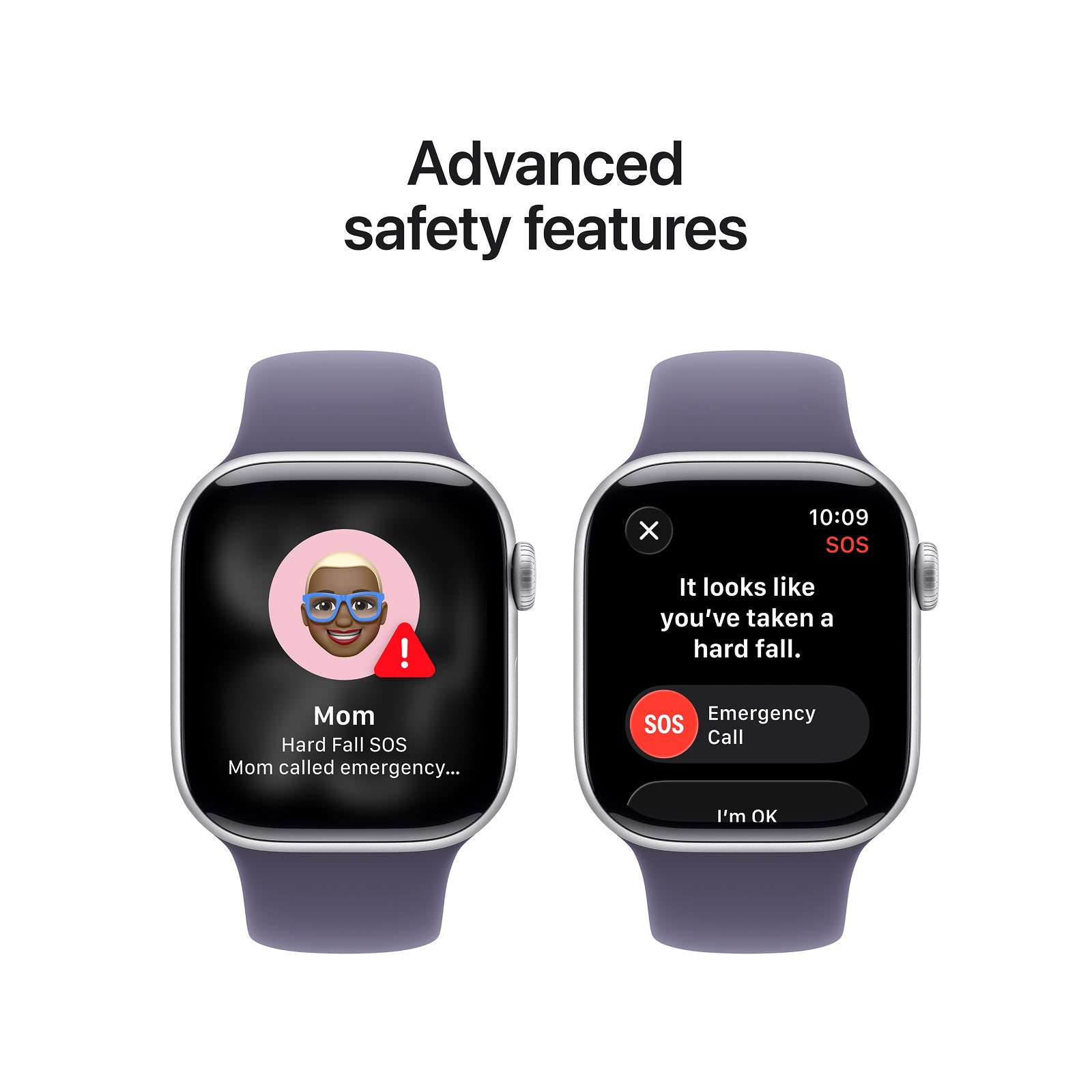 Apple Watch Series 11 GPS 42mm Silver Aluminium Case with Purple