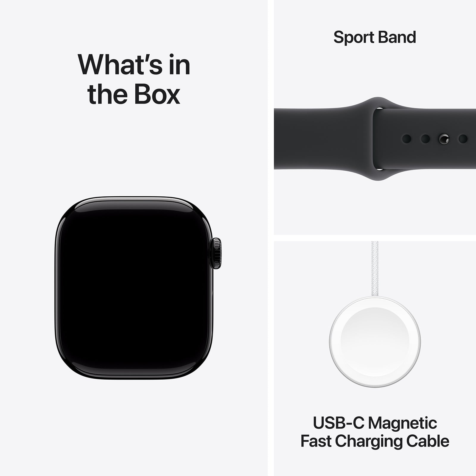 Apple Watch Series 11 GPS 46mm Jet Black Aluminium Case with Black