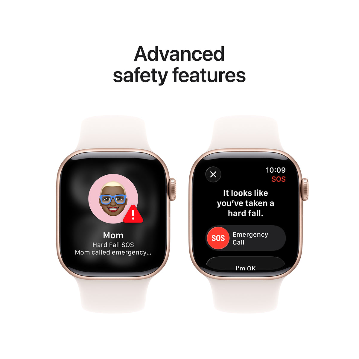 Apple Watch Series 11 GPS 46mm Rose Gold Aluminium Case with Light Blush Sport Band - S/M