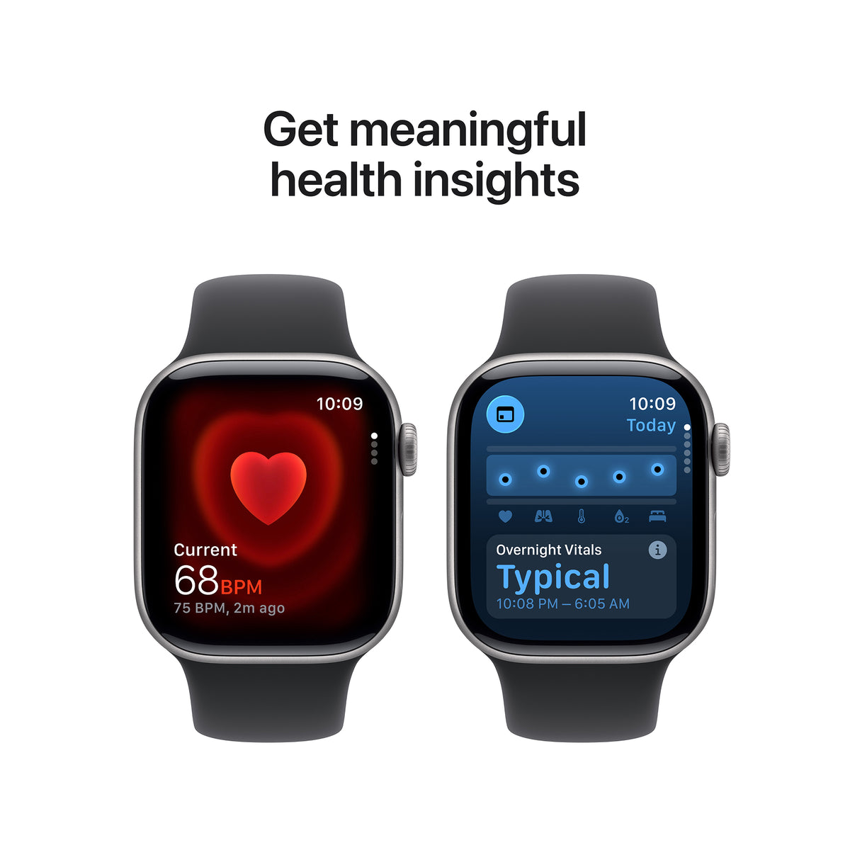 Apple Watch Series 11 GPS 46mm Space Grey Aluminium Case with Black Sport Band - S/M