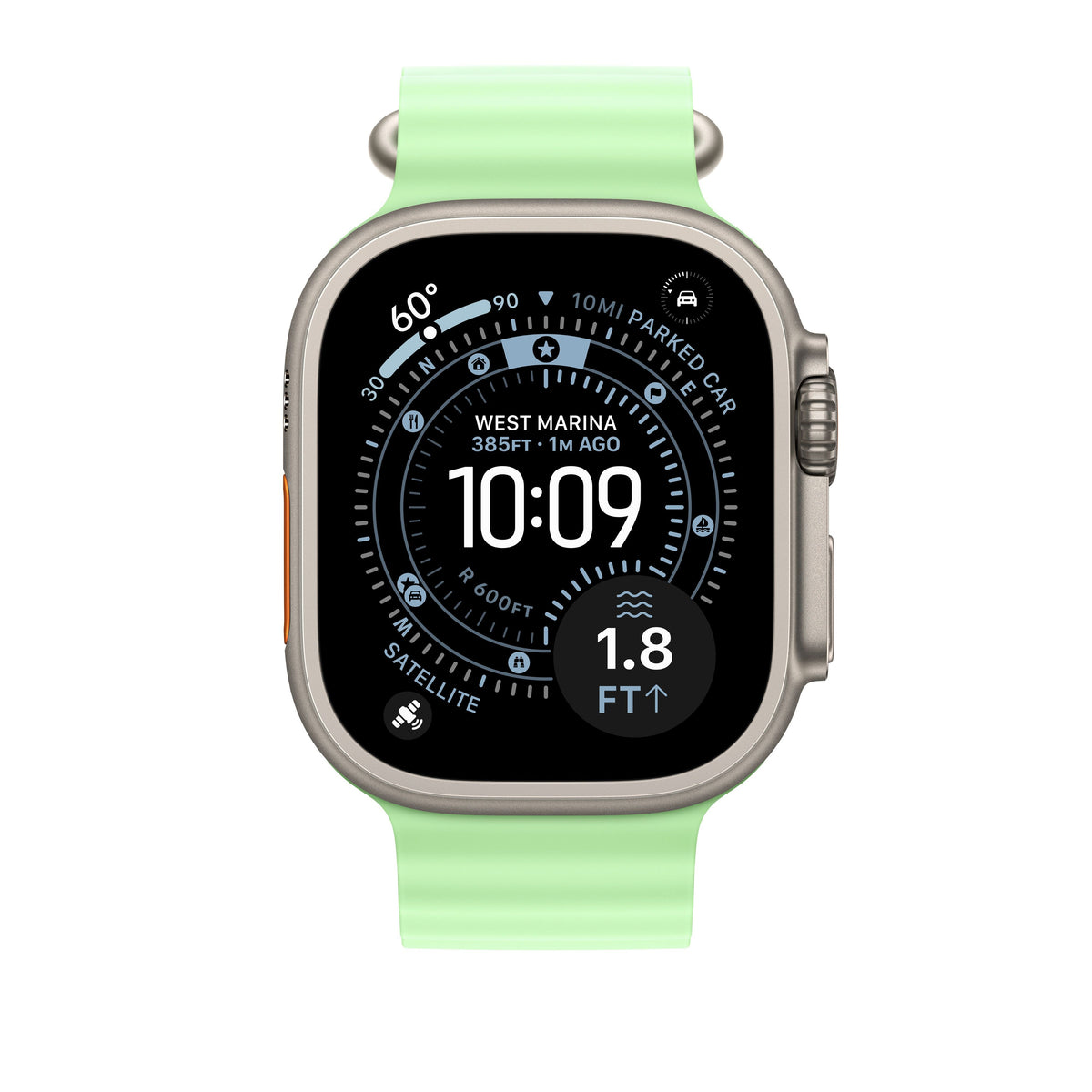 49mm-neon-green-ocean-band-extension-natural-titanium-finish_MGCG4_AV2