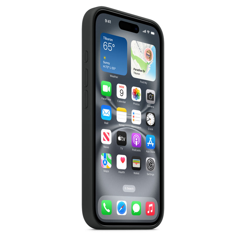 iPhone 16 Silicone Case with MagSafe – Black - iStore Namibia