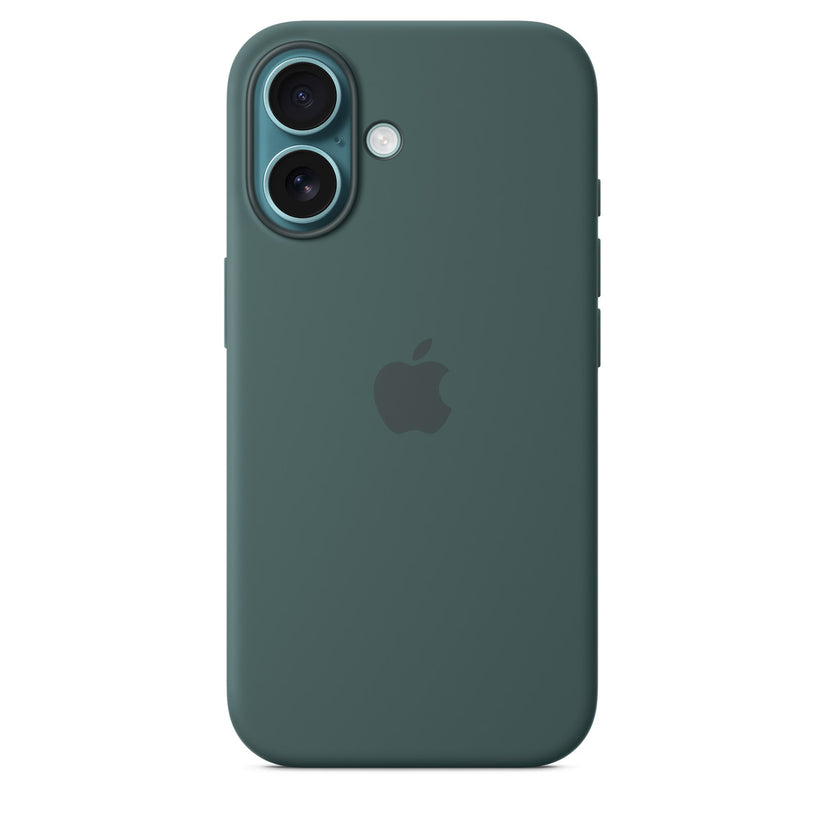 iPhone 16 Silicone Case with MagSafe – Lake Green - iStore Namibia