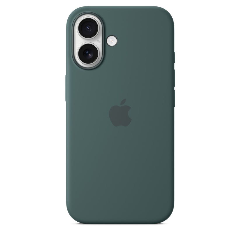 iPhone 16 Silicone Case with MagSafe – Lake Green - iStore Namibia