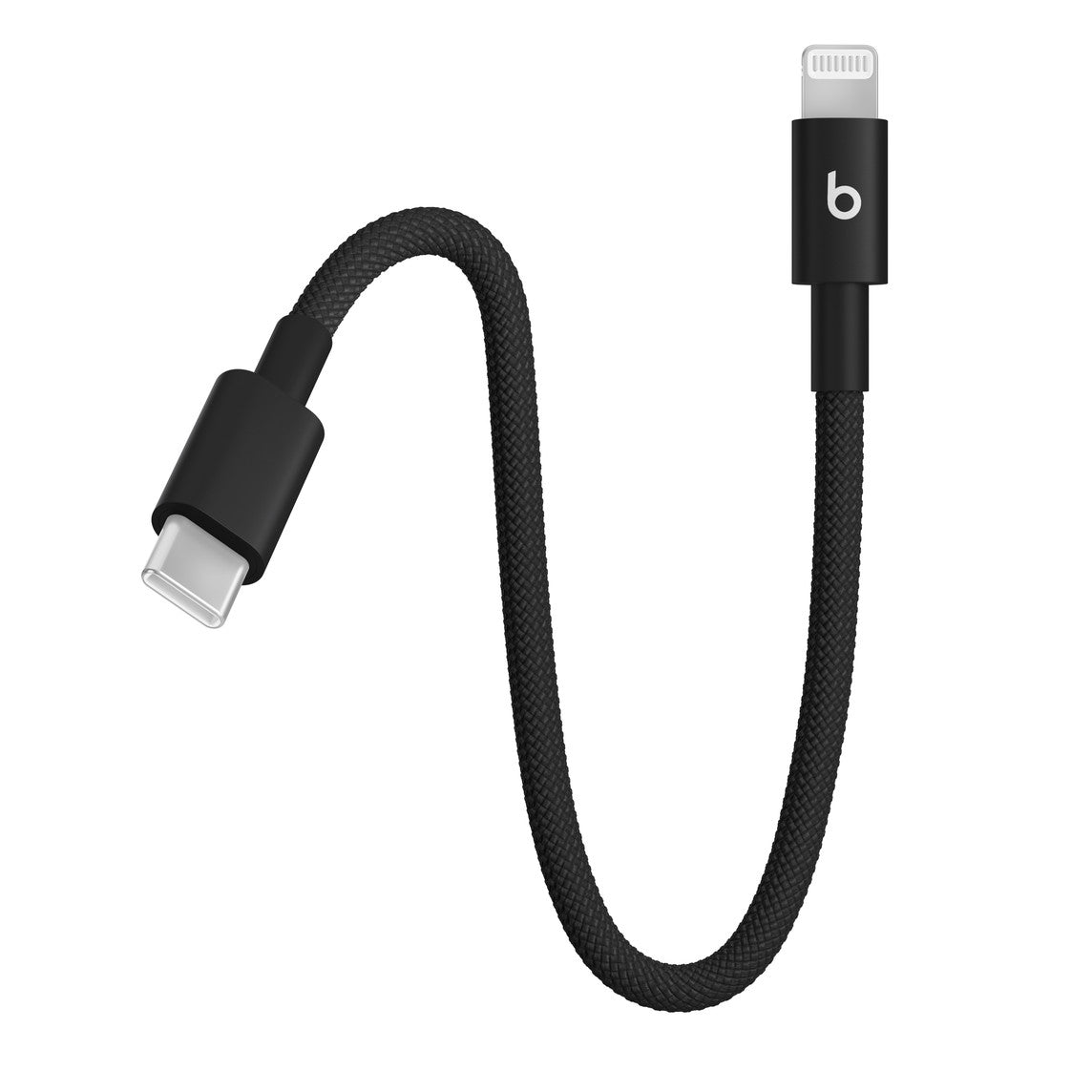 Beats USB-C to Lightning Woven Short Cable (20 cm / 8 in.) – Bolt Black