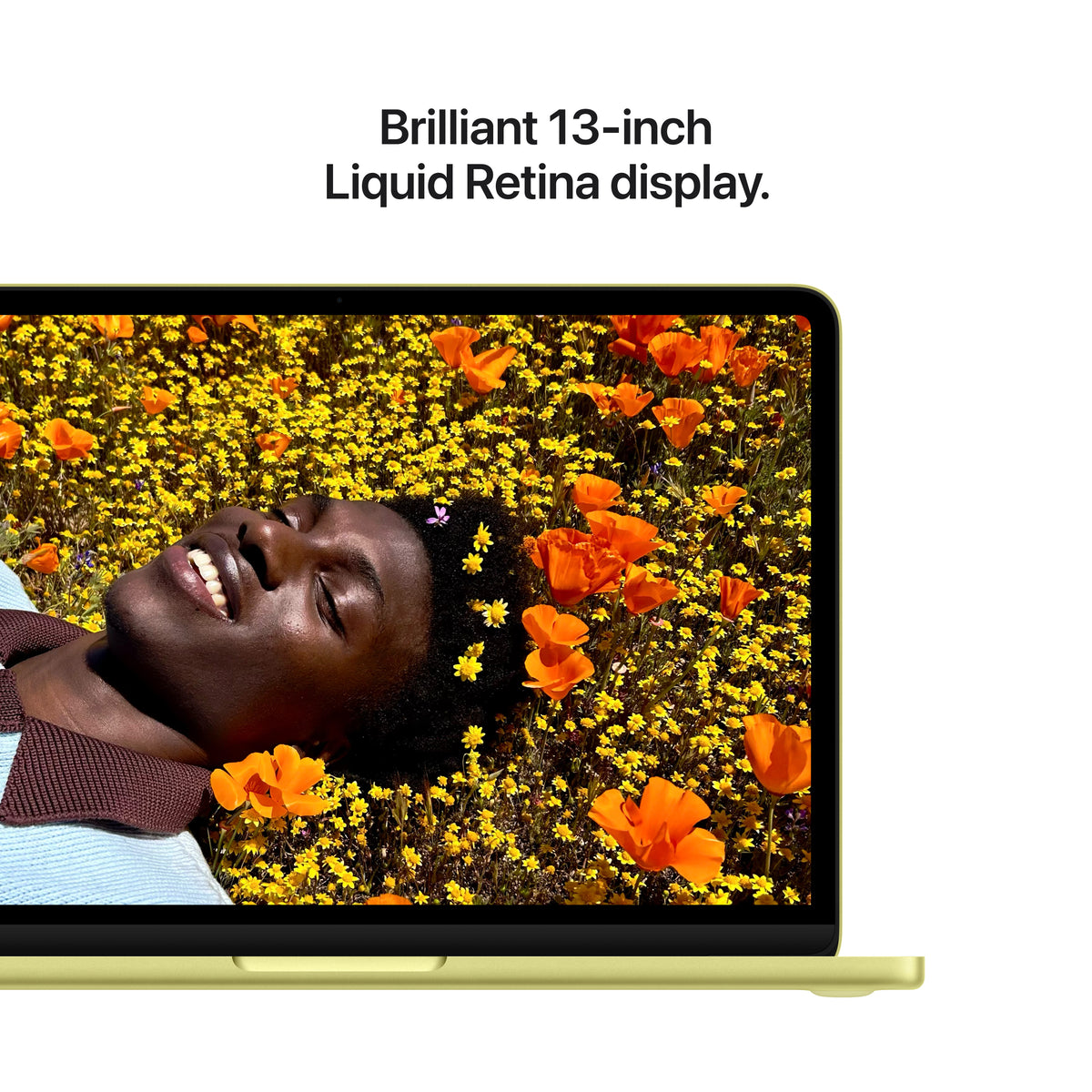 13-inch MacBook NEO: Apple A18 Pro chip with 6‑CORE CPU and 5‑CORE GPU, 8GB, 256GB SSD - Citrus