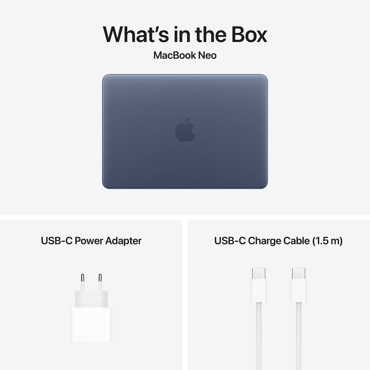 13-inch MacBook NEO: Apple A18 Pro chip with 6‑CORE CPU and 5‑CORE GPU, 8GB, 512GB SSD, Touch ID - Indigo