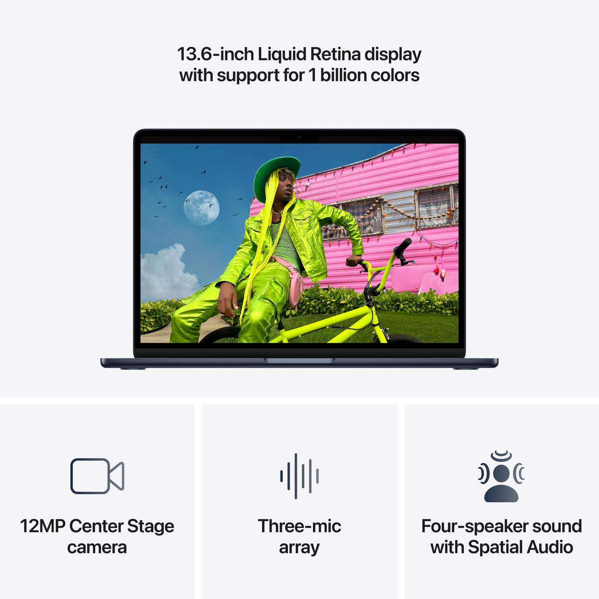 13-inch MacBook Air: Apple M5 chip with 10‑CORE CPU and 8‑CORE GPU, 16GB, 512GB SSD - Midnight