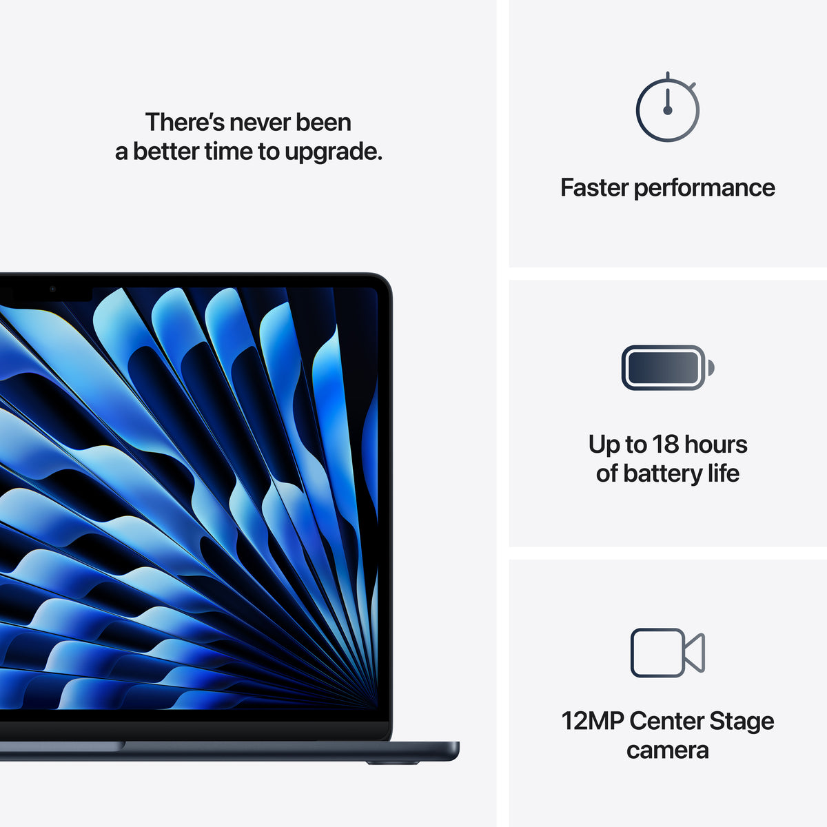 13-inch MacBook Air: Apple M4 chip with 10-core CPU and 10-core GPU, 16GB, 512GB SSD - Midnight