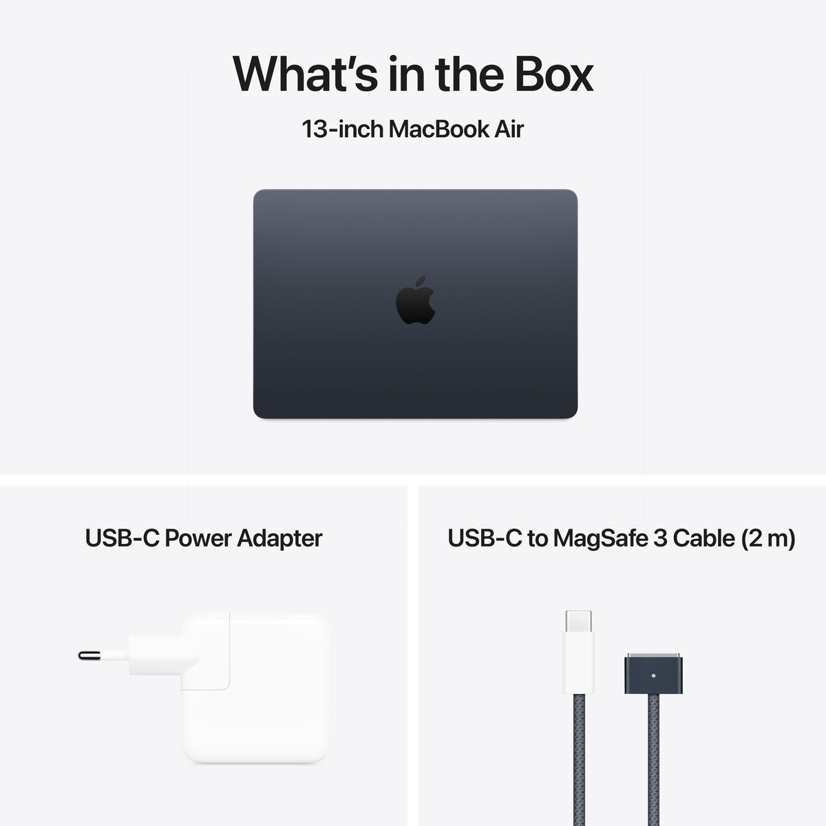 13-inch MacBook Air: Apple M4 chip with 10-core CPU and 10-core GPU, 16GB, 512GB SSD - Midnight