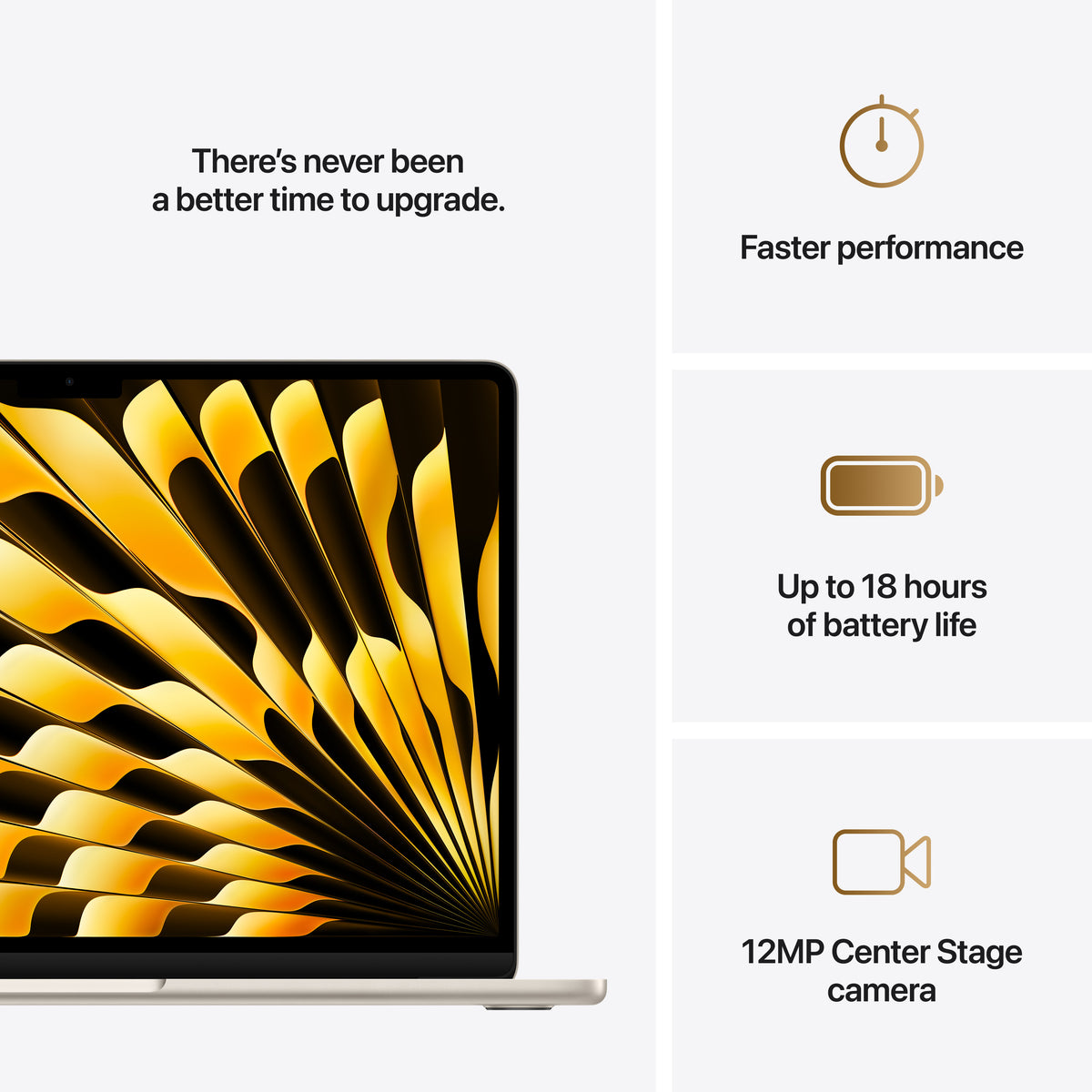 13-inch MacBook Air: Apple M4 chip with 10-core CPU and 10-core GPU, 16GB, 512GB SSD - Starlight