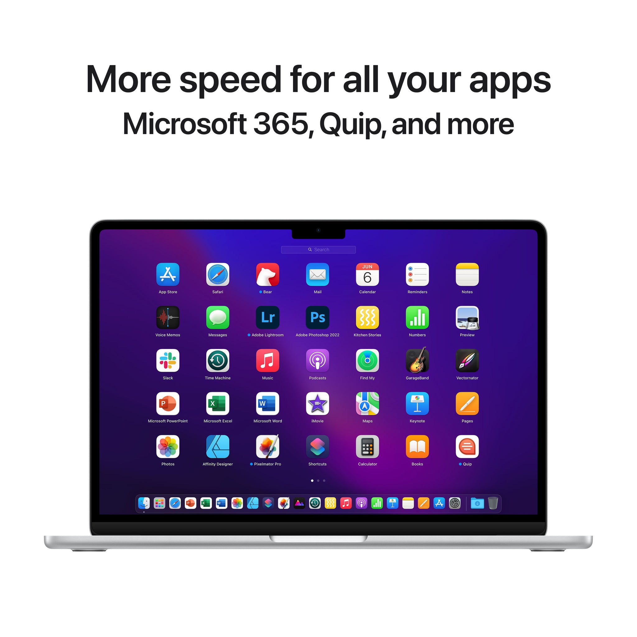 15-inch MacBook Air: Apple M2 chip with 8-Core CPU and 10-Core GPU