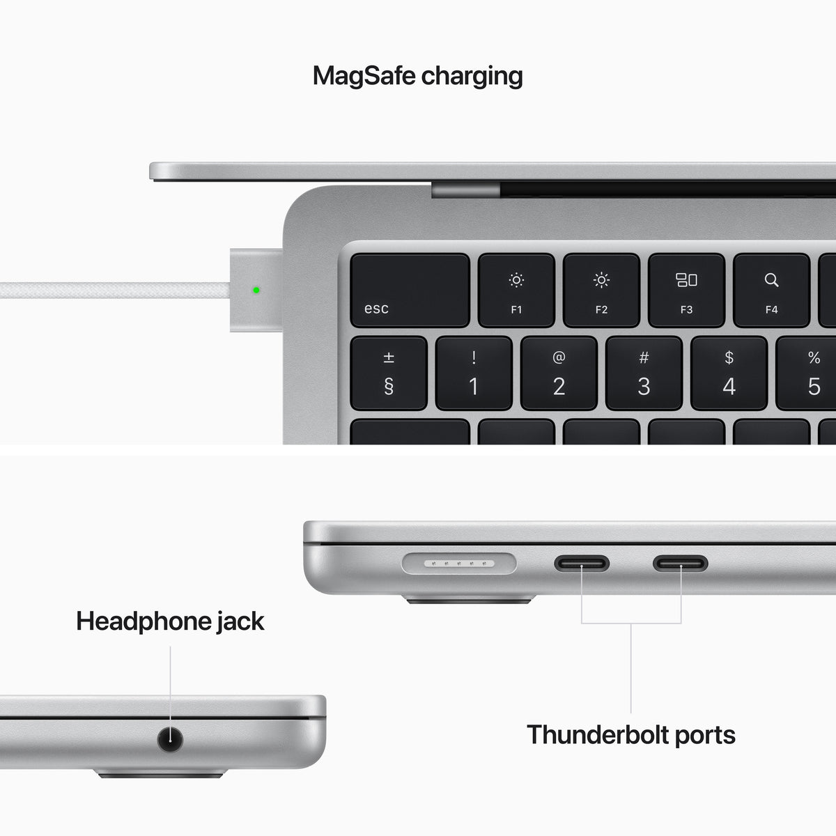15-inch MacBook Air: Apple M2 chip with 8-Core CPU and 10-Core GPU, 256GB - Silver