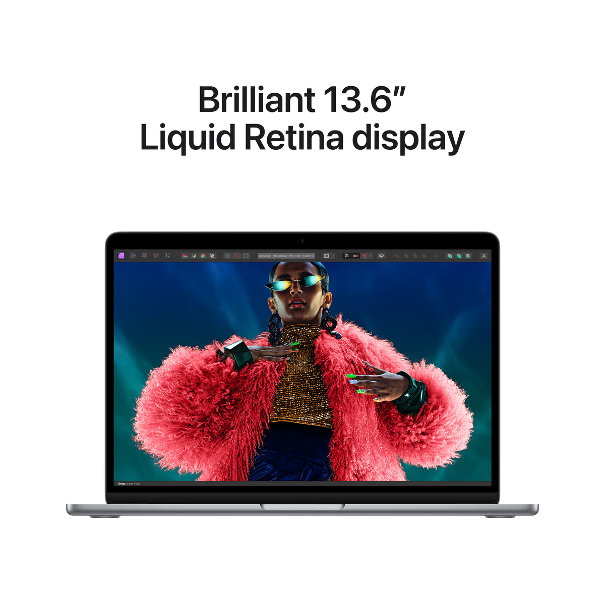 13-inch MacBook Air: Apple M3 chip with 8-core CPU and 8-core GPU, 16GB, 256GB SSD - Space Grey
