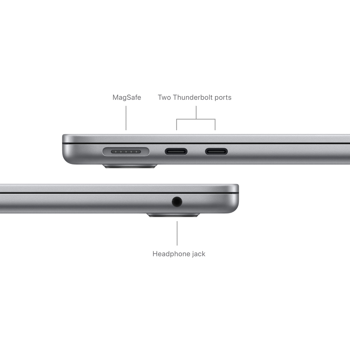 13-inch MacBook Air: Apple M3 chip with 8-core CPU and 8-core GPU, 16GB, 256GB SSD - Space Grey