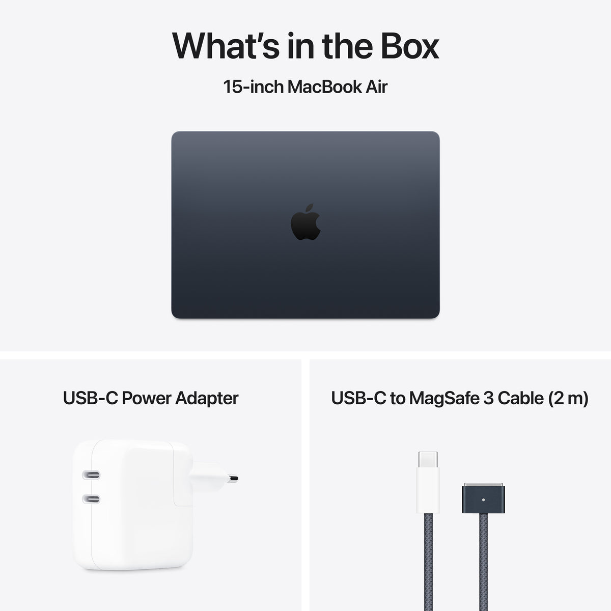 15-inch MacBook Air: Apple M4 chip with 10-core CPU and 10-core GPU, 16GB, 256GB SSD - Midnight