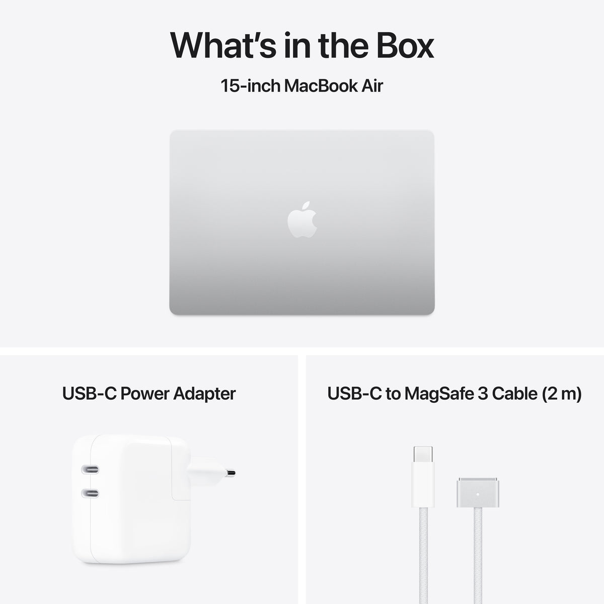 15-inch MacBook Air: Apple M4 chip with 10-core CPU and 10-core GPU, 16GB, 256GB SSD - Silver