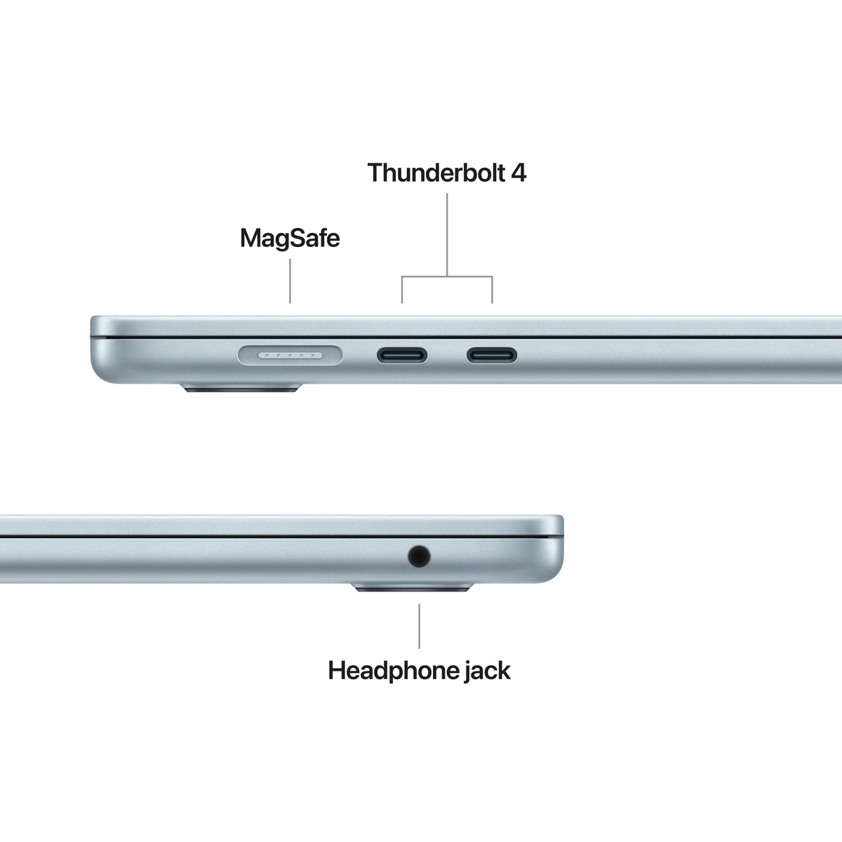 15-Inch MacBook Air: Apple M4 Chip with 10-Core CPU and 10-Core GPU, 24GB, 512GB SSD - Sky Blue